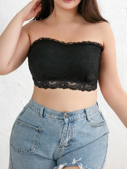 Lace Strapless Tank Top