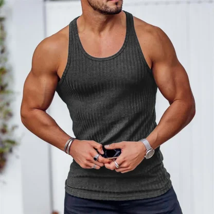 Sporty Knitted Tank Top - Image 6