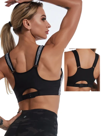 Front-Zip Fitness Bra Tank Top - Image 6