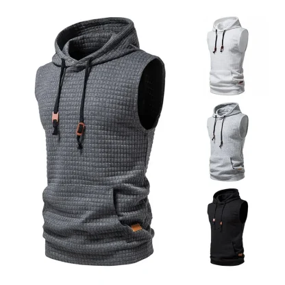 Hooded Sleeveless Tank Top - Image 2