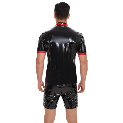 Glossy Crew Neck Tank Top - Image 2