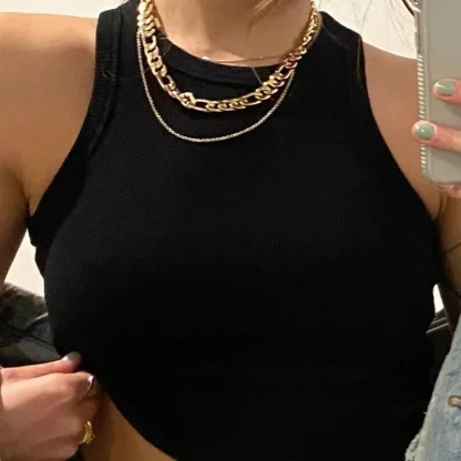 Casual Comfort Ribbed Tank Top - Image 5