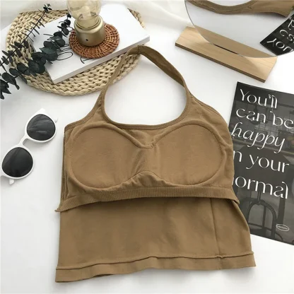 Solid Hanging Neck Tank Top - Image 5