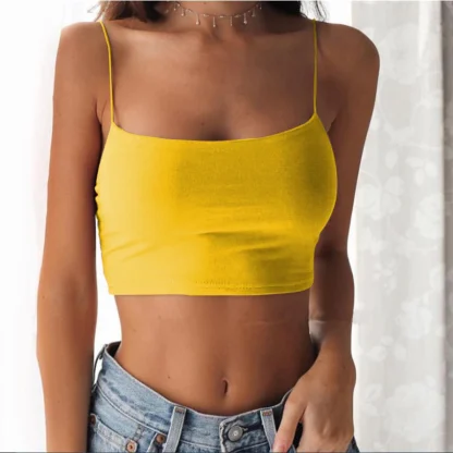 Sleeveless Cropped Tank Top - Image 4