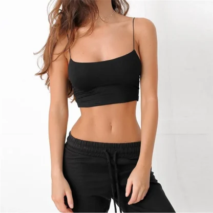 Sleeveless Cropped Tank Top - Image 6