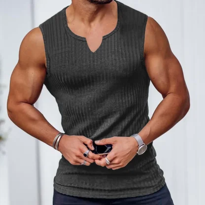 Summer V-Neck Gym Tank Top - Image 5