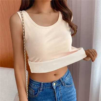 Solid Color Warm Tank Top - Image 3