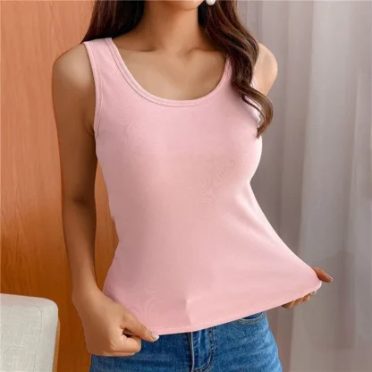 Solid Color Warm Tank Top - Image 4