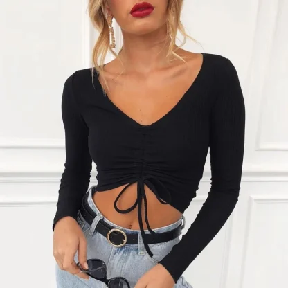 Drawstring Tie Up Tank Top - Image 4