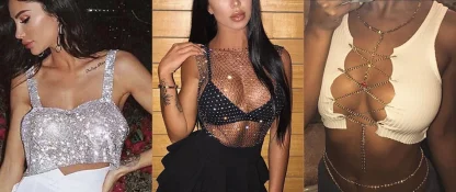 Sexy Sparkle Crop Tank Top - Image 7