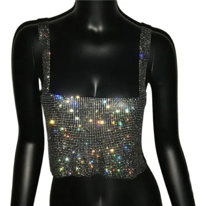Sexy Sparkle Crop Tank Top - Image 5