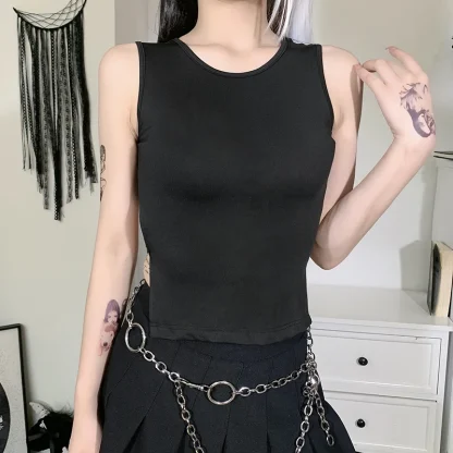 Trendy Tied Back Tank Top - Image 5