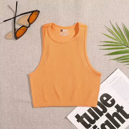 Basic Rib-Knit Tank Top - Image 4