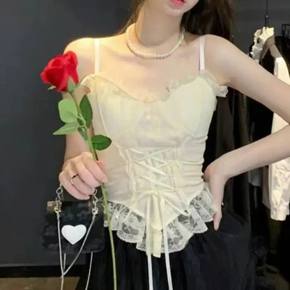 Vintage-Inspired Lace Tank Top