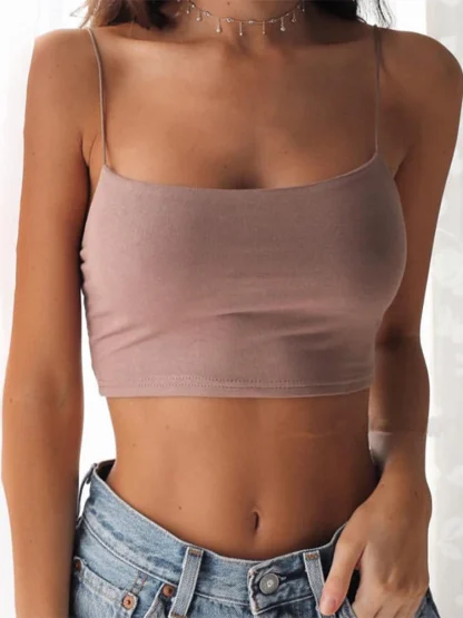 Sleeveless Crop Tank Top