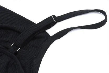Spaghetti Straps Ruched Tank Top - Image 6