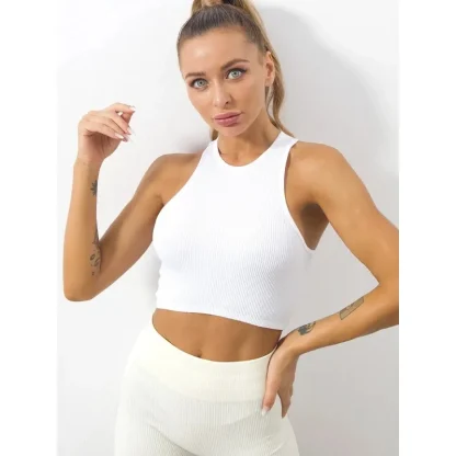 Basic Rib-Knit Tank Top - Image 2