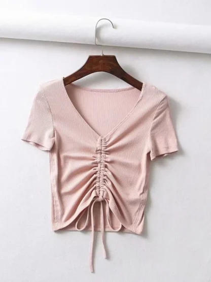 Drawstring Tie Up Tank Top - Image 5
