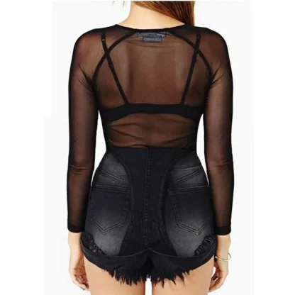 Long Sleeve Sheer Tank Top - Image 3