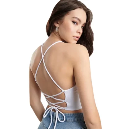 Knitted Back Strap Tank Top - Image 5