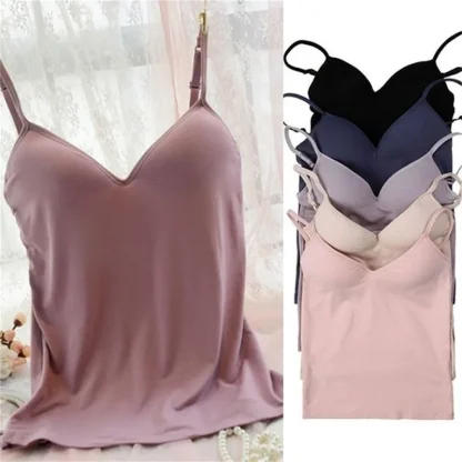 Spaghetti Strap Padded Tank Top - Image 6