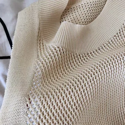 Hollow Out Knitted Tank Top - Image 6