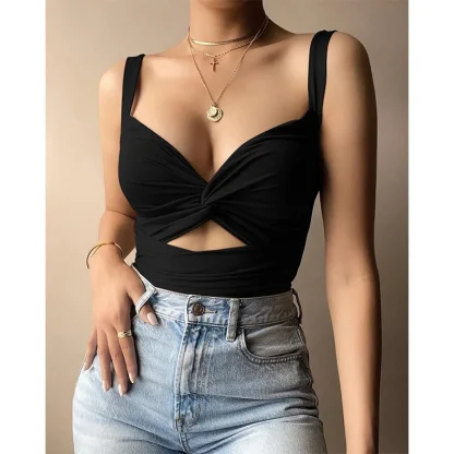 Sexy Sleeveless Crop Tank Top - Image 3