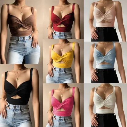 Sexy Sleeveless Crop Tank Top - Image 6