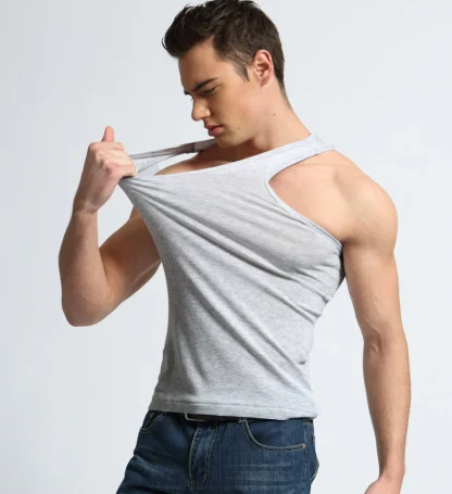 Solid Color Fitness Tank Top - Image 4