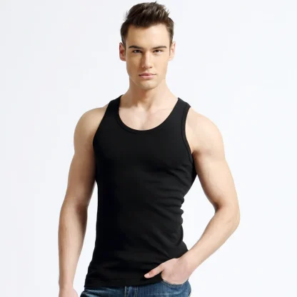 Solid Color Fitness Tank Top - Image 3