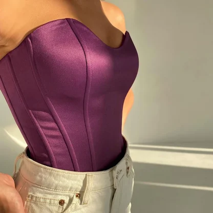 Sexy Tube Corset Tank Top - Image 2