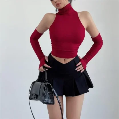 Streetwear Turtleneck Tank Top - Image 2