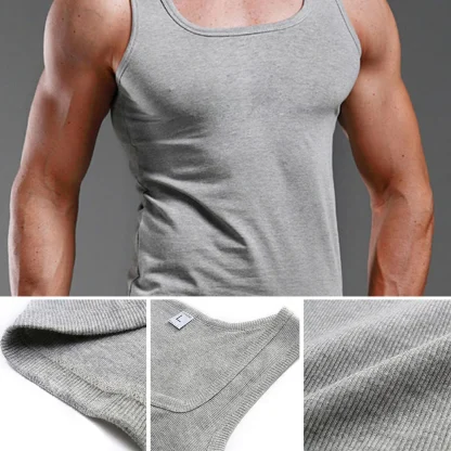 Classic Solid Fit Tank Top - Image 6