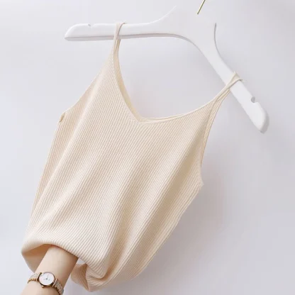 V-Neck Skinny Camisole Tank Top - Image 7
