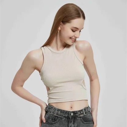 Relaxed Fit Ribbed Tank Top - Image 5