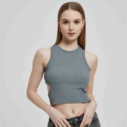 Relaxed Fit Ribbed Tank Top - Image 4