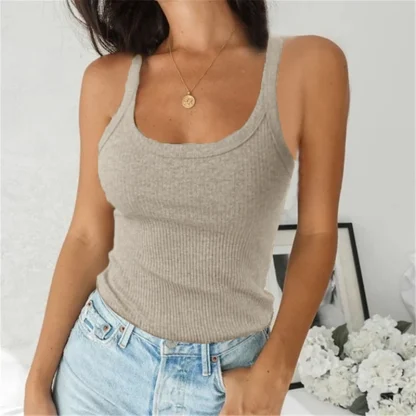 Casual O Neck Tank Top - Image 4