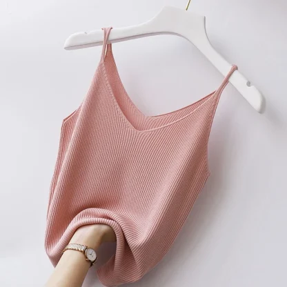 V-Neck Skinny Camisole Tank Top - Image 4