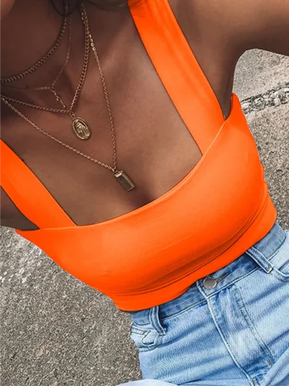 Square Neck Crop Tank Top - Image 3