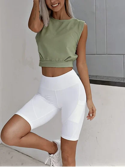 Cute Yoga Sleeveless Tank Top - Image 6