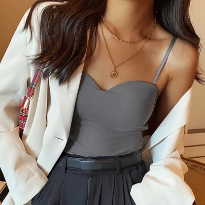 Thin Straps Camisole Tank Top - Image 3