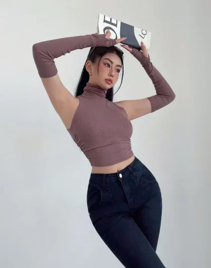 Streetwear Turtleneck Tank Top - Image 7
