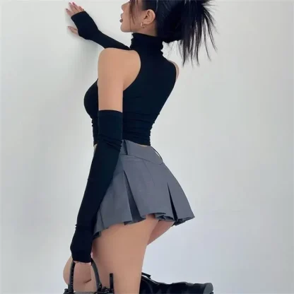 Streetwear Turtleneck Tank Top - Image 6