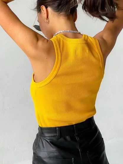 Essential Ribbed Vest Tank Top - Image 5