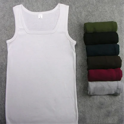 Classic Solid Fit Tank Top - Image 2
