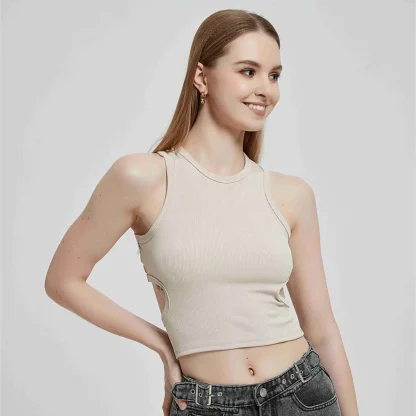 Relaxed Fit Ribbed Tank Top - Image 3