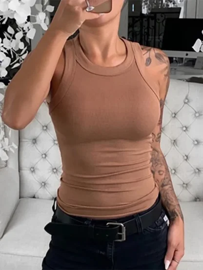 Stretch Fit Basic Tank Top - Image 6