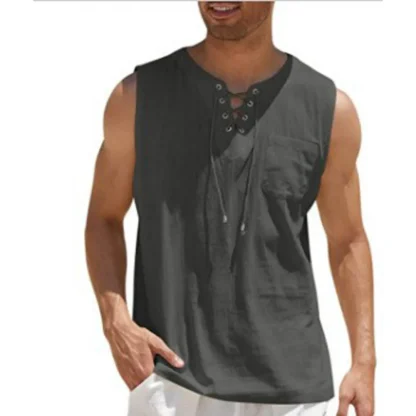Casual Loose Fit Tank Top - Image 6