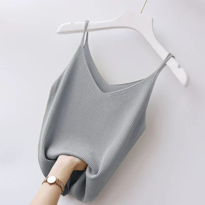 V-Neck Skinny Camisole Tank Top - Image 5