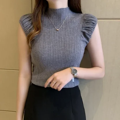 Sleek High Collar Tank Top